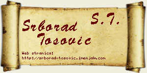 Srborad Tošović vizit kartica